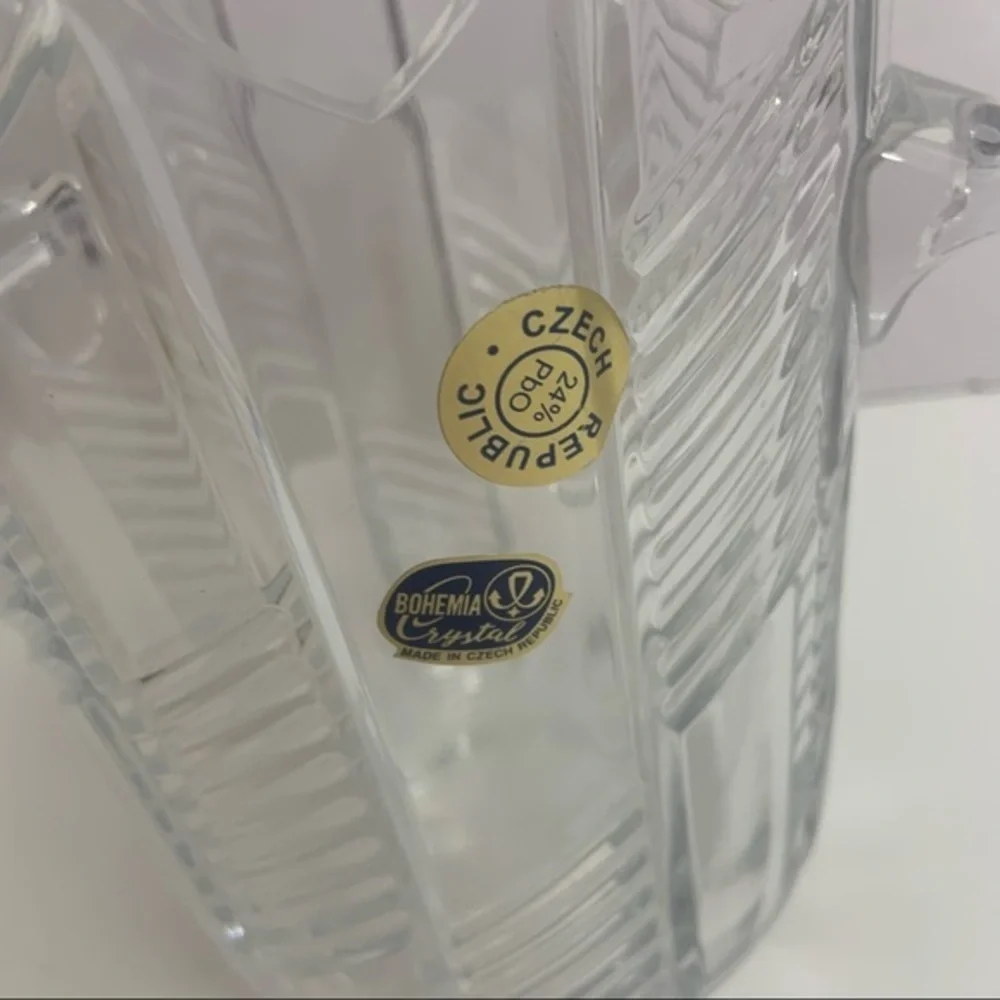 Bohemia VNTG Crystal Ice Bucket Czech Republic
